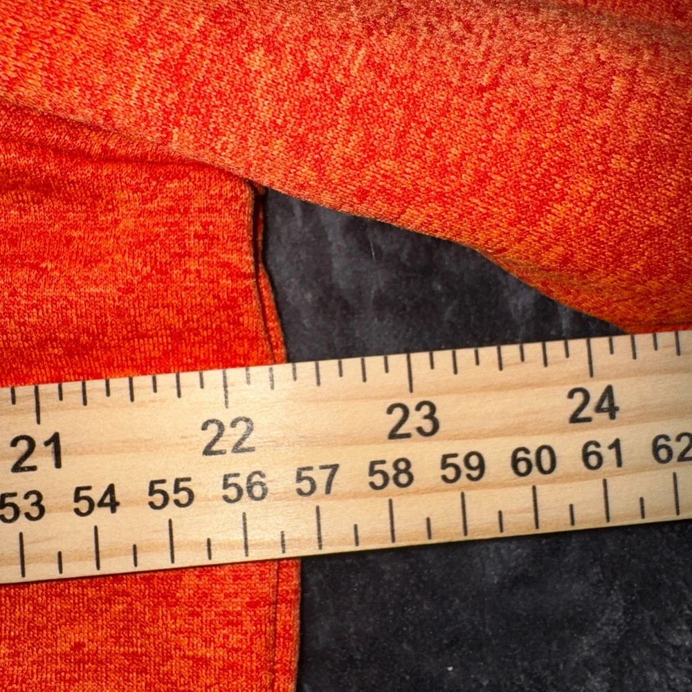 The North Face Mountain Athletics Hoodie Sweatshirt Orange Gray Size L